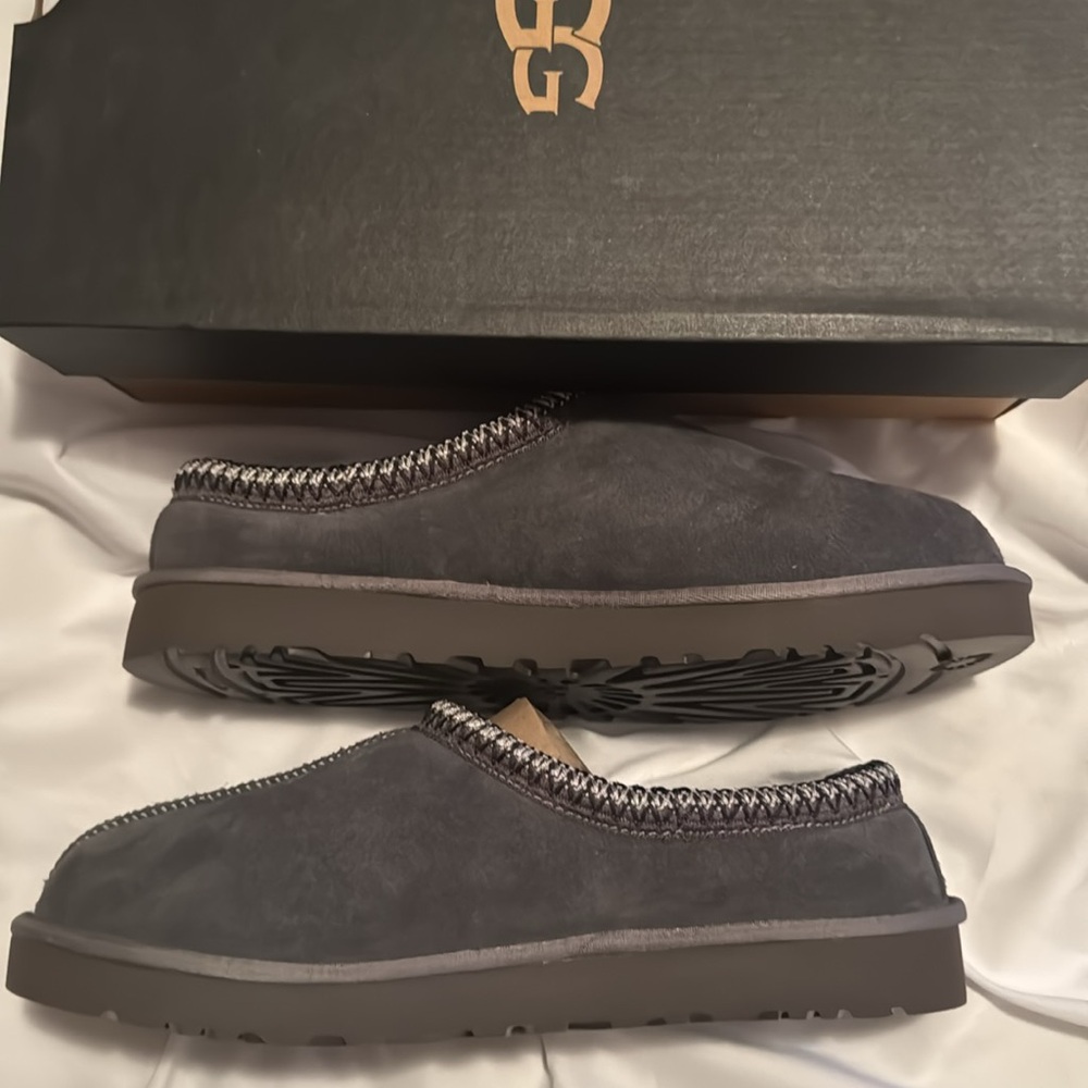 Mens UGG Tasman Slipper Dark Grey size 12 - Picture 3 of 8